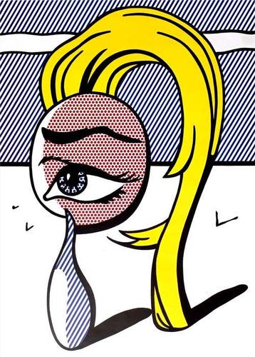 [Signed] Roy Lichtenstein - Girl with Tear I - 1993
