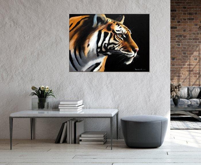 Iwona Kopczyska - Tiger, Antiek en Kunst, Kunst | Schilderijen | Modern