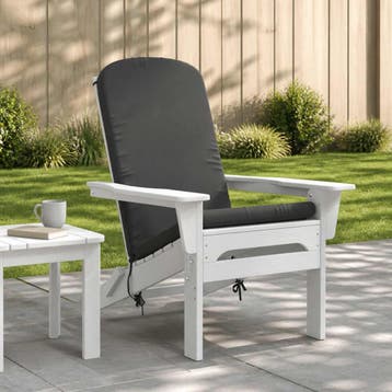 vidaXL Zon Ligzitzak Kussen GEMERT 100% Polyester Antraciet, Verzenden