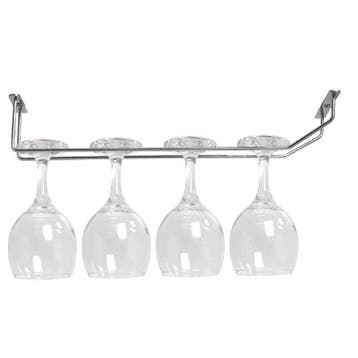 Glazenrek verchroomd staal 40,5cm | voor glazen met voet, Verzenden, Nieuw in verpakking
