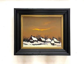 Gaby De Pauw - (1924-2000) - Winters dorpsgezicht bij