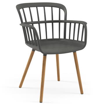 Stoel | EVA | Kunststof/Hout | Div. Kleuren | Armleuning |, Verzenden, Nieuw in verpakking