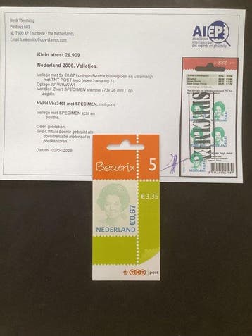 Pays-Bas 2002/2002 - Vba 2468 bloc suspendu avec tampon