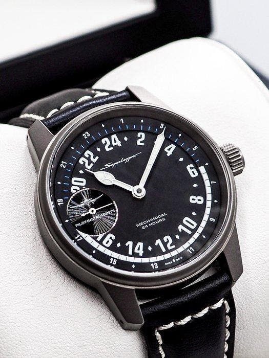 Pilot Instruments - Zonder minimumprijs - 24-Hour Watch –, Handtassen en Accessoires, Horloges | Heren