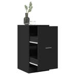 vidaXL Apothekerskast 40x41x77,5 cm bewerkt hout zwart, Verzenden, Nieuw