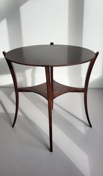 Table dappoint - Acajou, Hêtre - Édouardien/Art nouveau