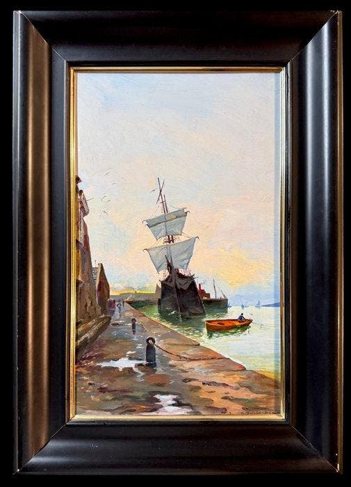 École européene (XX), Daprès José Gartner de la Peña -, Antiek en Kunst, Kunst | Schilderijen | Klassiek