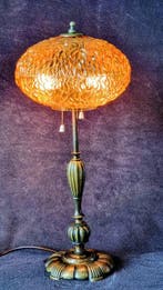 Lampe de table - Bronze, Laiton - Très lourd et massif