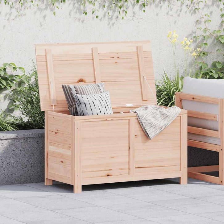 vidaXL Kussenbox 100x50x56 cm massief vurenhout, Jardin & Terrasse, Stockage & Armoires de jardin, Envoi