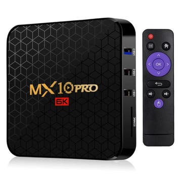 MX10 Pro 6K TV Box Mediaspeler Android 9.0 Kodi - 4GB RAM -, Verzenden