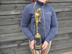 Beeld, Special Edition - Gold Mercury - 71 cm - Brons,, Antiquités & Art