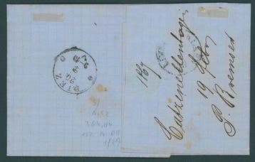 Thurn et Taxis 1851/1866 - très rare NmSt. 363 bleu pour