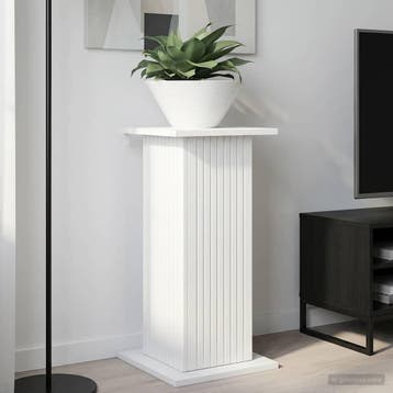 vidaXL Plantenstand Hoogglans Wit 30,5 x 30 x 60,5 cm, Verzenden