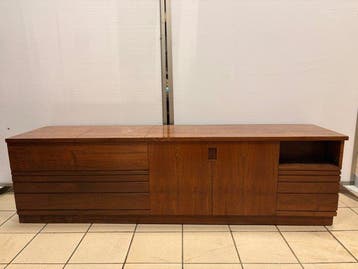 Credenza - Walnoot - Barmeubel / lage dressoir in massief