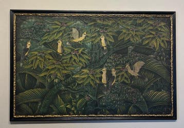 École européenne (XX) - Uccelli esotici nella giungla - XL, Antiek en Kunst