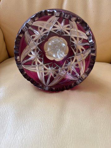 Val Saint Lambert - Vase - Cristal, Antiquités & Art