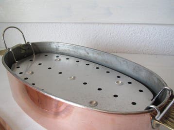Stöckli Netstal - Pocheerpan - Koper, Messing - poissonnière