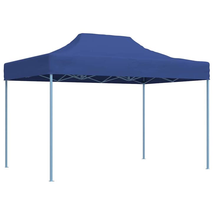 vidaXL Partytent inklapbaar 3x4 m staal blauw, Jardin & Terrasse, Tonnelles, Envoi