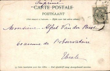 België - het Koningshuis - Ansichtkaart (134) - 1900-1999, Verzamelen, Gelopen