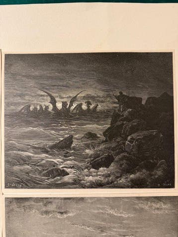 Gustave Doré (XIX), Henri Pisan - 4 Biblical Engravings