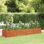vidaXL Plantenbak verhoogd 320x80x45 cm cortenstaal roestig, Verzenden, Nieuw