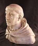 Auguste De Wever (1836-1910) - Buste, Sculptuur van een, Antiek en Kunst