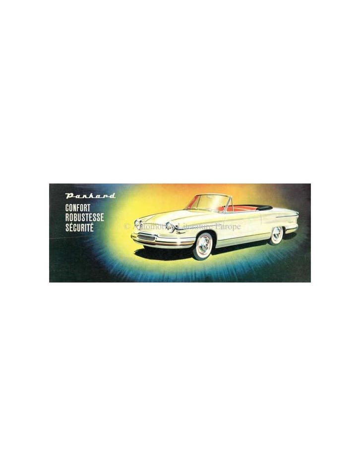 1960 PANHARD PL17 BROCHURE NEDERLANDS, Livres, Autos | Brochures & Magazines