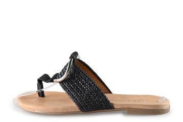 Omoda Sandalen in maat 38 Zwart, Verzenden, Zwart, Omoda, Sandalen of Muiltjes