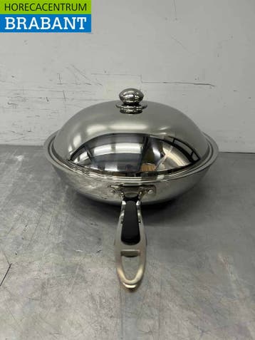 HCB acier inoxydable Universal induction wok pan wok with, Articles professionnels, Verzenden