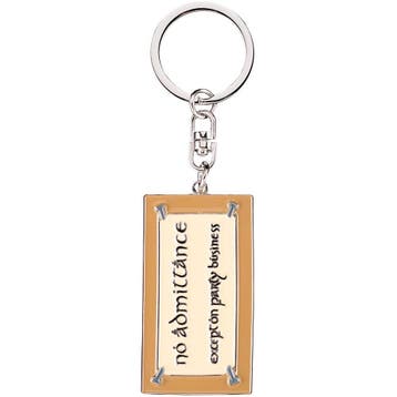 Lord of the Rings No Admittance Sign Sleutelhanger, Verzamelen, Ophalen of Verzenden, Nieuw