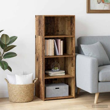 vidaXL Highboard Oud hout 50 x 41 x 124 cm Bewerkt hout, Verzenden
