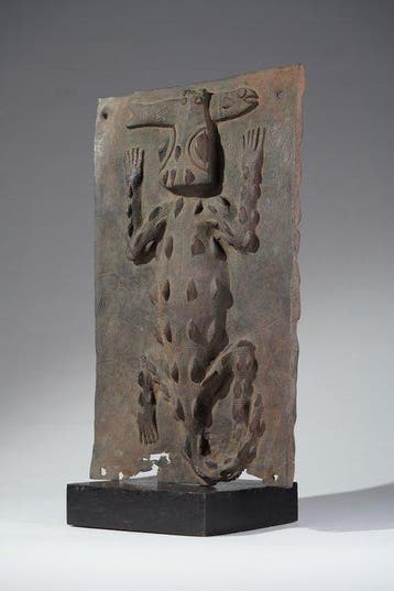 Une sculpture en bronze - Plaque - Benin - Nigeria (Sans, Antiquités & Art