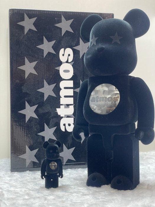 Medicom Toy - BE@RBRICK 400% & 100% Atmos black ver. (a164782641