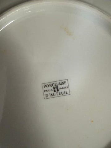 Porcelaine DAuteuil - Bord (7) - Porselein