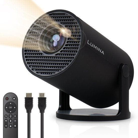 2dekans | Lumina® Pro Mini Beamer 2026 – Android 14 Smart, Audio, Tv en Foto, Beamers, Ophalen of Verzenden
