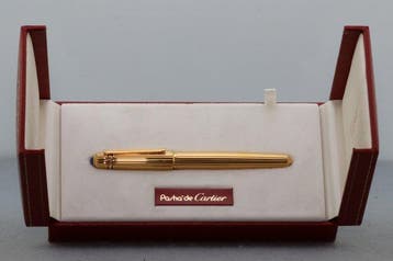 Cartier - Pasha de Cartier godron gold plated - Stylo à, Verzamelen, Nieuw