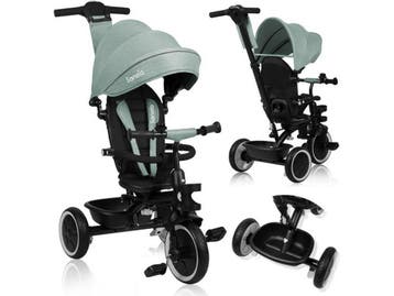 Lionelo Berry - Driewieler 2in1 - 360° draaibare stoel - PU, Fietsen en Brommers, Verzenden, Nieuw, Lionelo