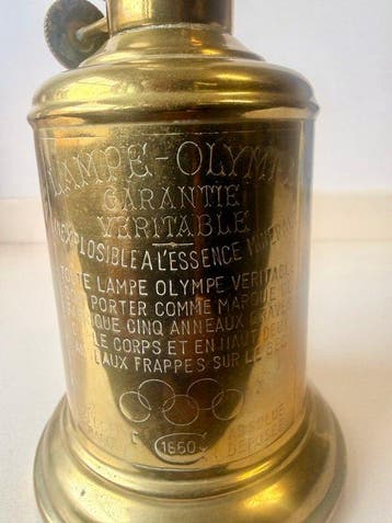 Olympe - Olielamp - Messing - Oud olielampje “Olympe”