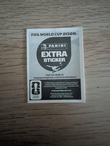2026 Panini World Cup Erling Haaland Autocollant, Nieuw