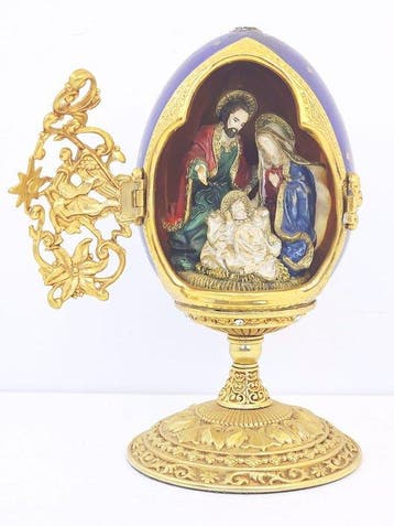 Fabergé ei - Porselein, Verguld, Kristal, Antiek en Kunst