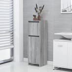 vidaXL Badkamerkast 30x30x95 cm bewerkt hout grijs sonoma, Huis en Inrichting, Verzenden, Nieuw