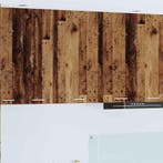 vidaXL Hangkast Oud Hout en Wit 50 x 31 x 80 cm Bewerkt hout, Verzenden, Nieuw