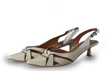 Bibilou Slingbacks in maat 39 Wit, Kleding | Dames, Schoenen, Verzenden, Wit, Bibilou, Gedragen