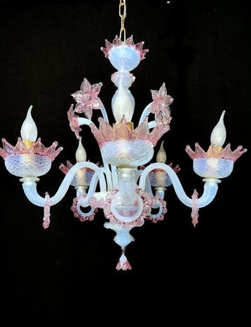 Kroonluchter - Geen Riserva - Murano-opaalglas