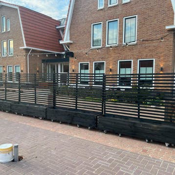 Grote houten plantenbak 180x40x36 met optie klimrek 176cm!, 100 cm of meer, Verzenden, Nieuw, Balkon