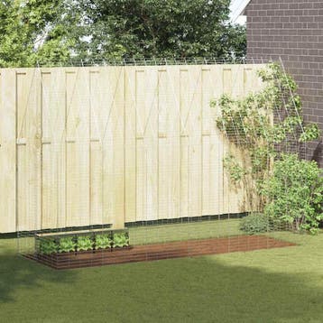 vidaXL Konijnenkooi zilver 300 x 100 x 210 cm Gegalvaniseerd, Verzenden, Nieuw