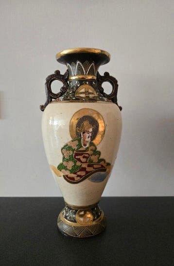 Vase - Porcelaine - Vase Satsuma japonais, Antiquités & Art