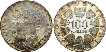 100 Schillig 1976 Haus Habsburg / Österreich 2 Republik Ö., Verzenden, België