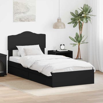 vidaXL Opbergbed met lade met opslag Zwart 70 x 190 cm, Verzenden, Nieuw