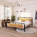 vidaXL Bedframe metaal 180x200 cm, Verzenden